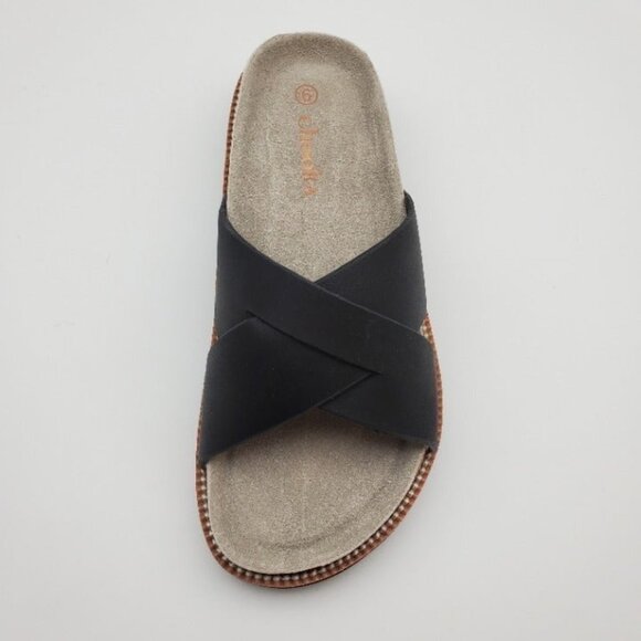 BUY ONE GET ONE FREE Chooka Paige Size 9 Leather & Cork Slide Sandal - Picture 5 of 7